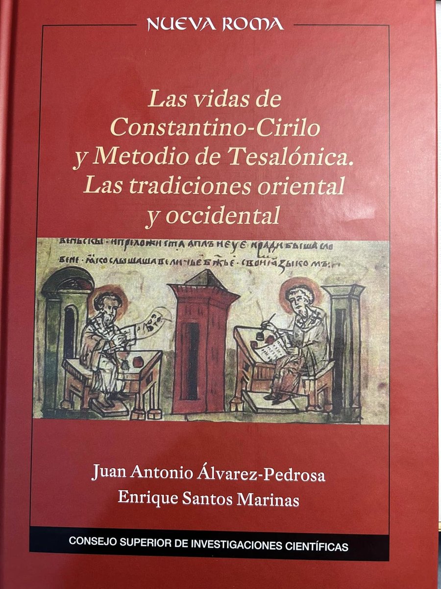 Mte_Helicon's tweet photo. Libro con los textos originales en antiguo eslavo eclesiástico de las Vidas de #Cirilo y #Metodio, en griego con la Vida extensa de Clemente de Orhid y hasta en latín con la Vita Cyrilli … a parte de un repertorio muy interesante de cartas y documentos de la época ... https://t.co/gbeWnq0qE9