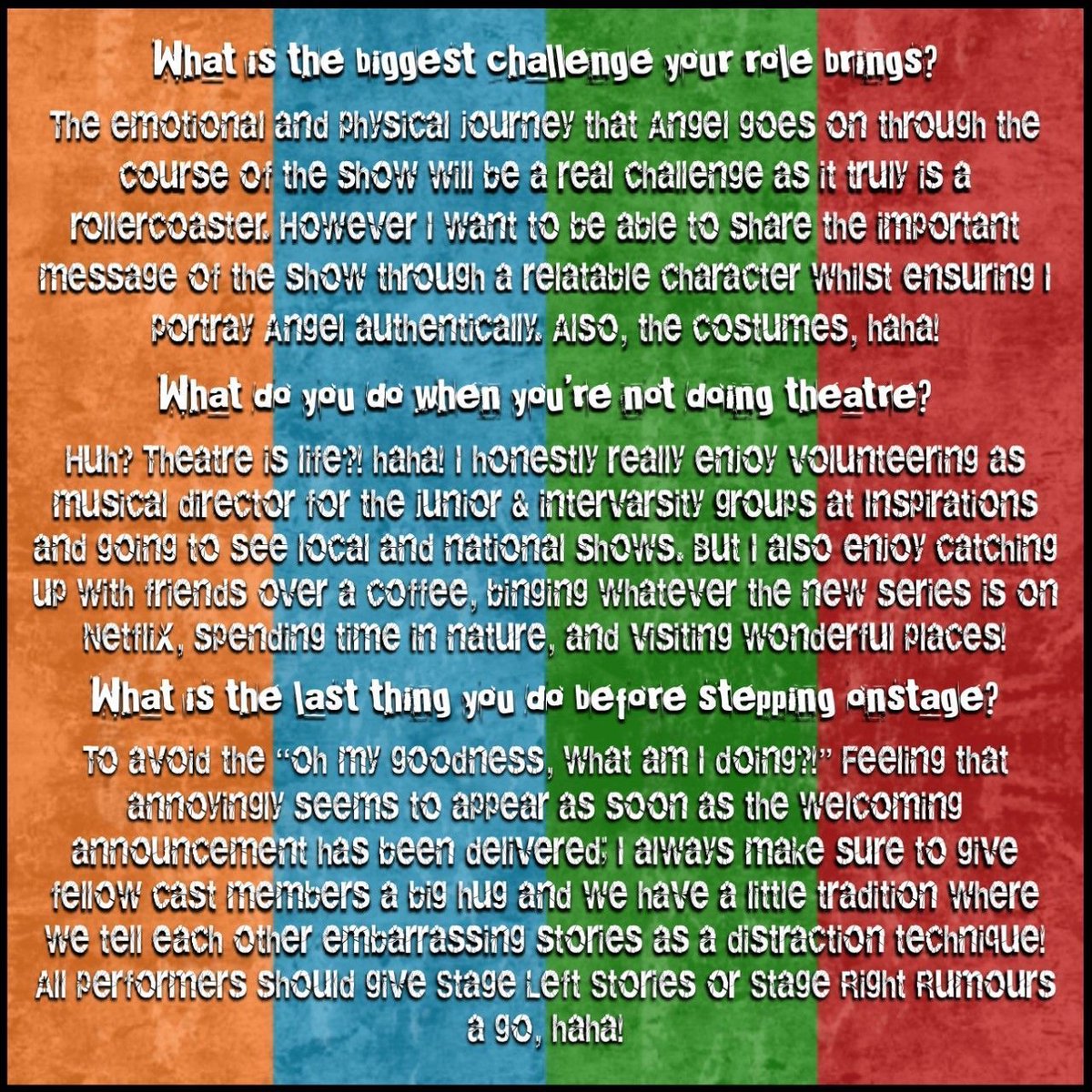 👋Meet our Angel! 😇

Matthew Szadura will be taking on the role of Angel in inspirations production of RENT 2024 ❤️

Matthew has a unique take, having performed in inspirations original production of RENT back in 2013!  

Grab your tickets now ⬇️

bit.ly/3PJ3neD