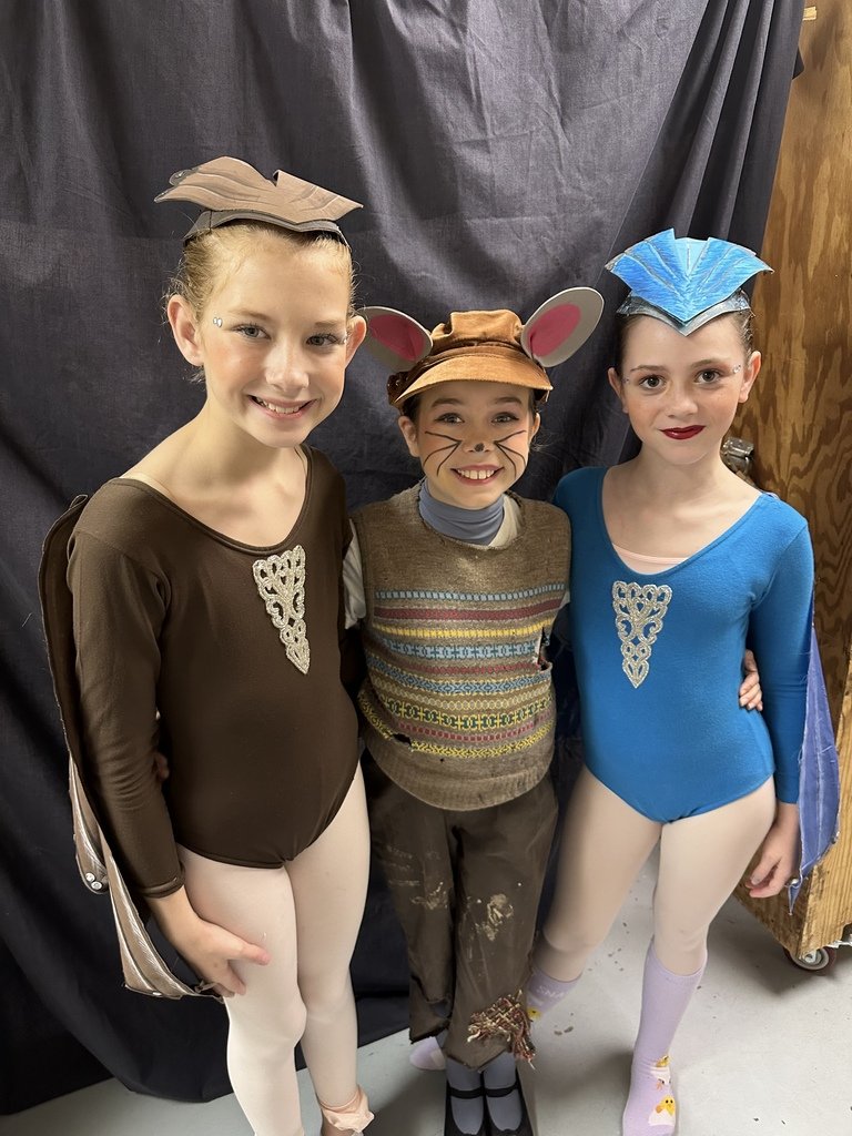 Forest Avenue fourth graders Elizabeth Anne Cook and McKenna Dunn, along with fifth-grader Rebekah Barber, danced this past weekend in the Alabama Dance Theater's production of Cinderella!