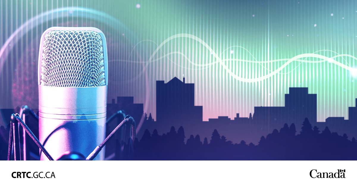 📢 The CRTC is now accepting applications for a new radio station in Yellowknife, N.W.T. Become part of our vibrant media landscape.🎙️ For more details, visit: ow.ly/NWE550QTnaz