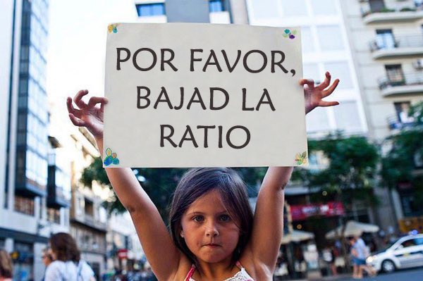 elmaestrojota's tweet photo. Con tantos expertos educativos que asesoran en el Ministerio de Educación, ¿no hay nadie que se atreva a decirle a la señora ministra que empezaría a hacer las cosas de manera lógica si baja la ratio en los centros educativos? ¿En serio? https://t.co/wXzNEjkcIz