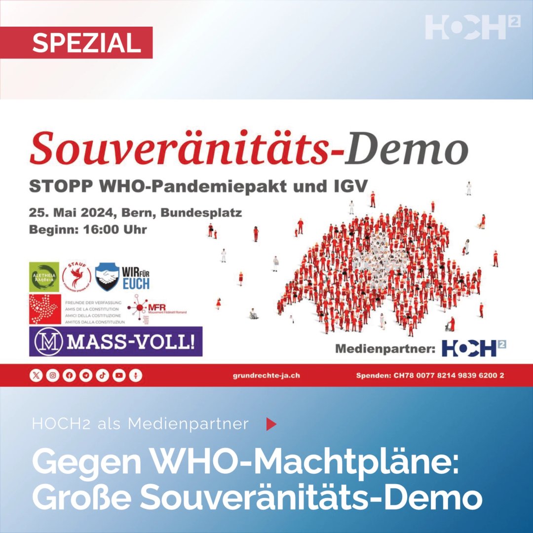 HOCH2TV's tweet photo. Zahlreiches Erscheinen erwünscht! Weitere Infos in den Kommentaren.
#hoch2 #neuemedien #massvoll #souveränität #souveränitätsinitiative https://t.co/5sLeV7JFSJ