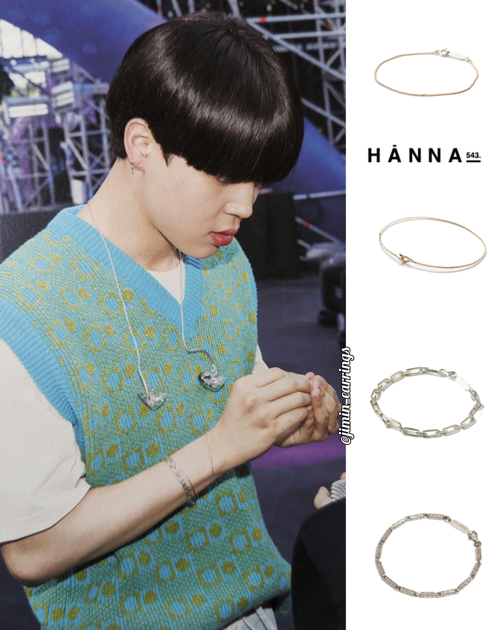☆HANNA543☆BTS JIMIN 着用 E783 Earring ピアス (HANNA543