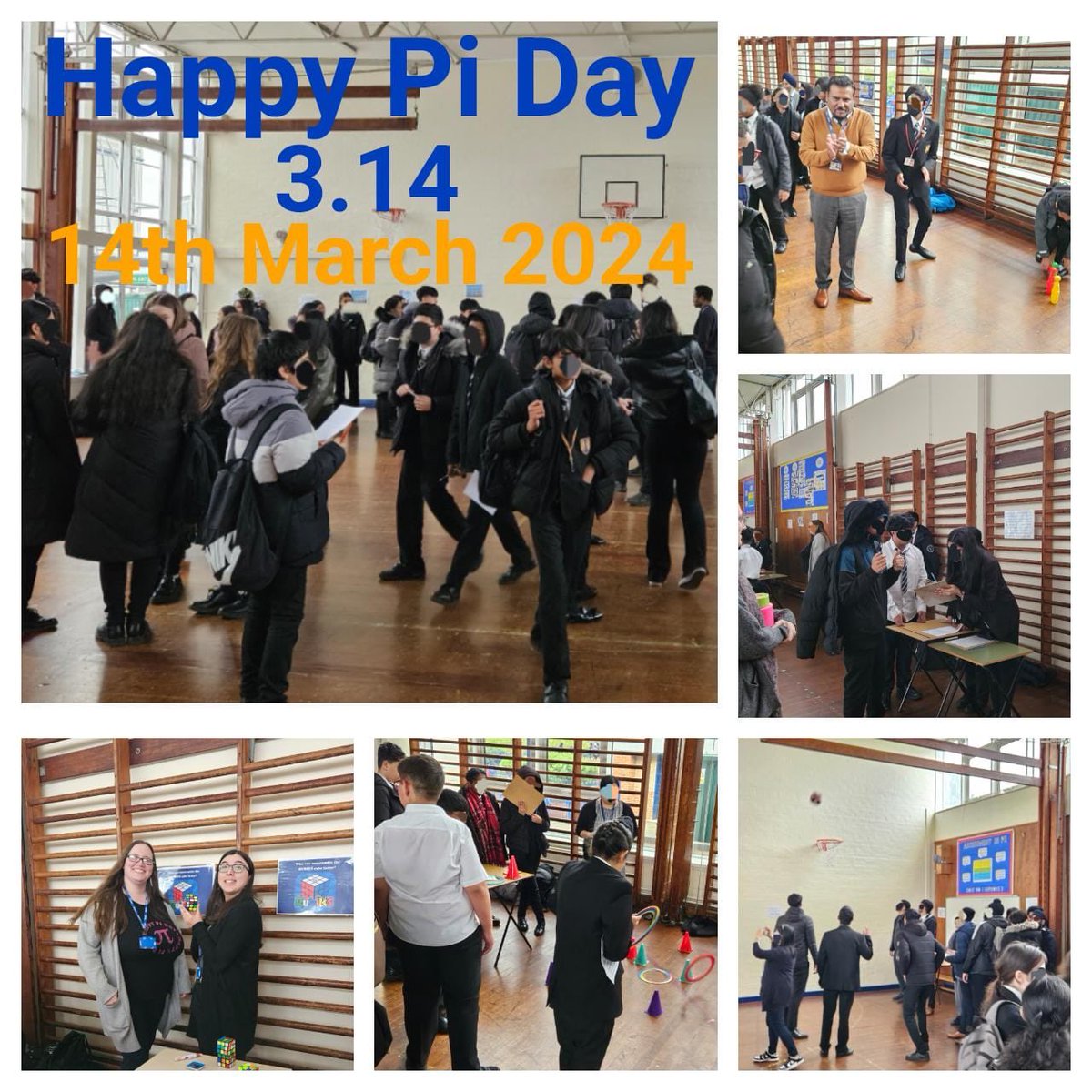 Fantastic pi day organised by ⁦<a href="/HHAMaths/">Hamstead Hall Maths</a>⁩ today.