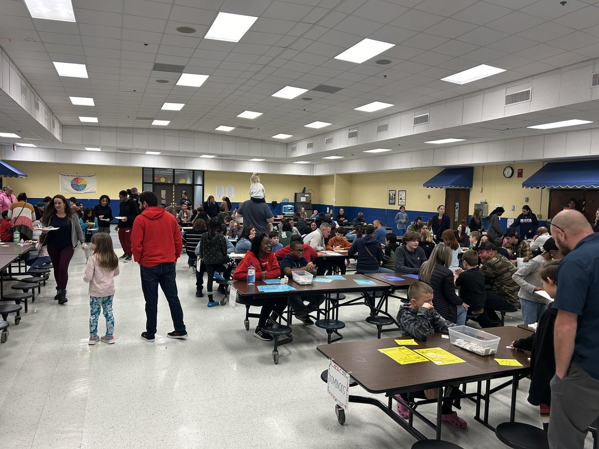 So proud of our Math Teacher Leader Katie Roberts! She planned a family math game night at Lewis ES and had a fantastic turnout!