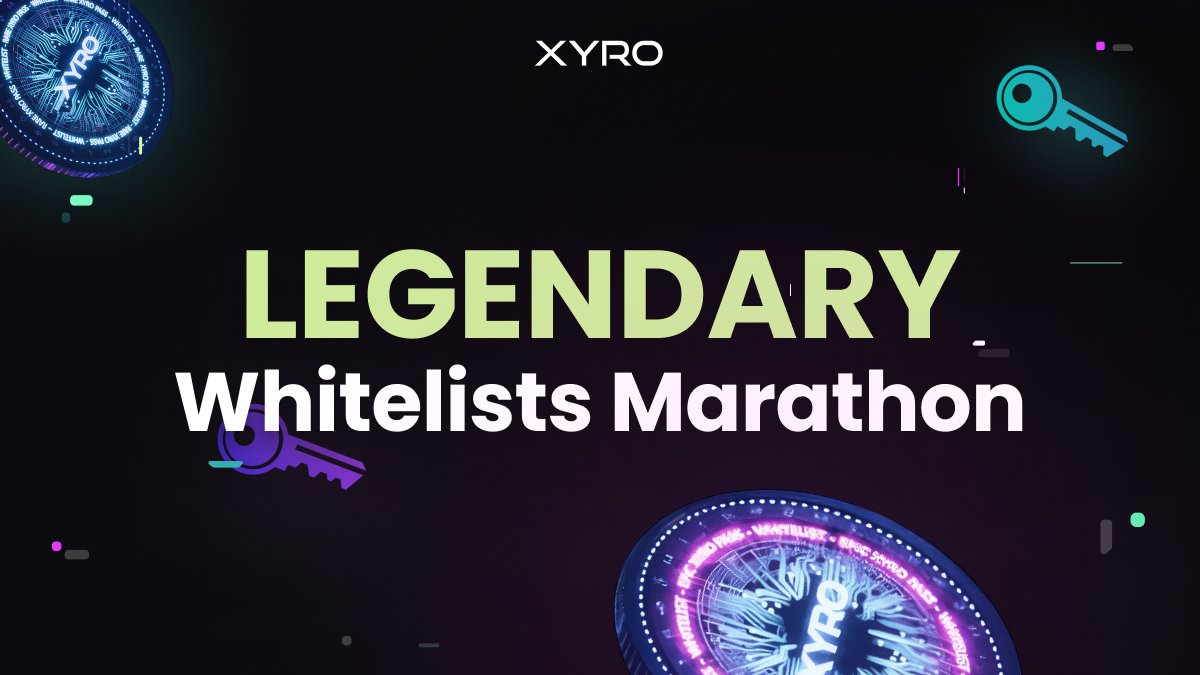 xyro_io's tweet photo. XYRO LEGENDARY WLs Marathon Starts Now! 🌟

🔮 RT this post & Invite influencers with 50k+ followers to join us!

🔮 Once they join, you both earn a Legendary Whitelist NFT!

Show off the accomplishment in the comments or in our Discord!
🔗 https://t.co/jsQpLg9XGO