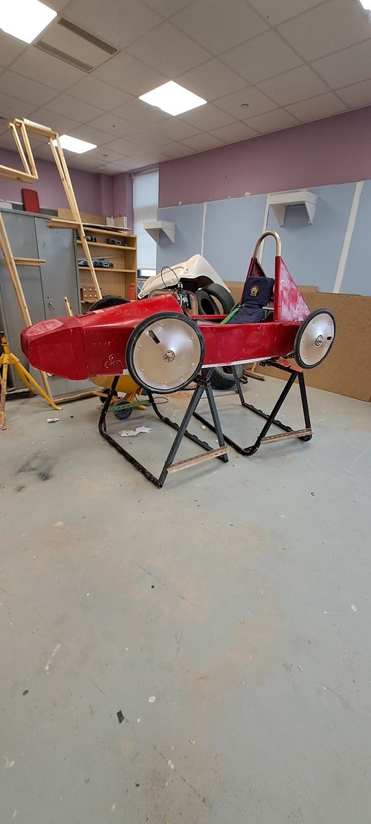 Our Beast from the east car up for a health check and a respray  and some add ons to be fitted  its all go 
<a href="/greenpower_team/">Greenpower</a> 
<a href="/STEMLearningUK/">STEM Learning</a>