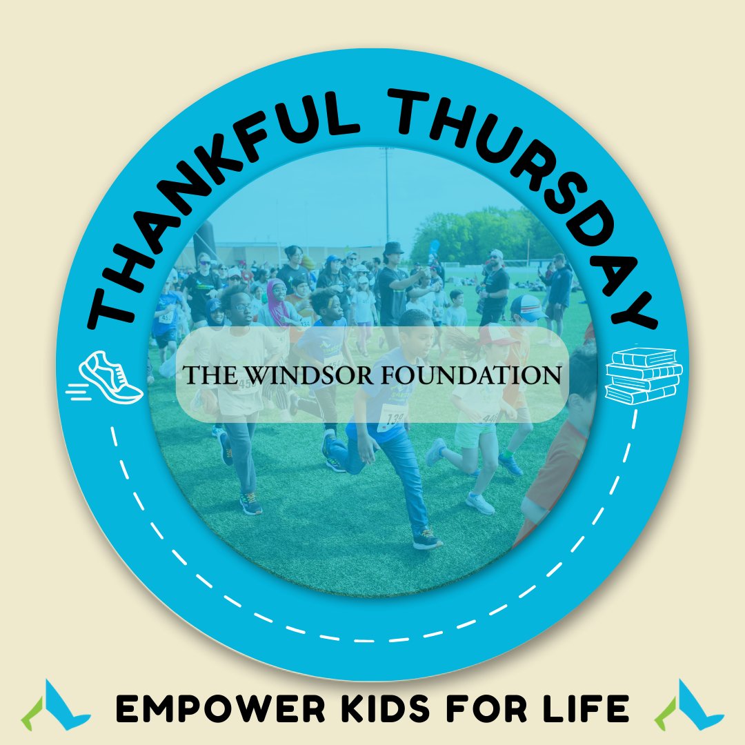 🌟 Thankful Thursday! 🌟

Today we want to express our gratitude to The Windsor Foundation for their generous grant in support of our Running &amp; Reading (R&amp;R) Clubs in the Halifax Region!