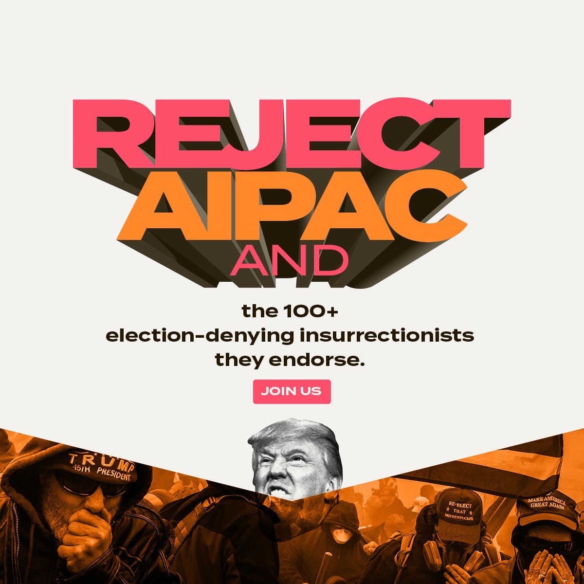 We must protect our democracy from right wing extremists. There is no room in the Democratic party and our democratic primaries for Trump's Republican mega donors and those sympathizing with Jan 6 insurrectionists. We must take a stand and firmly say we #RejectAIPAC.