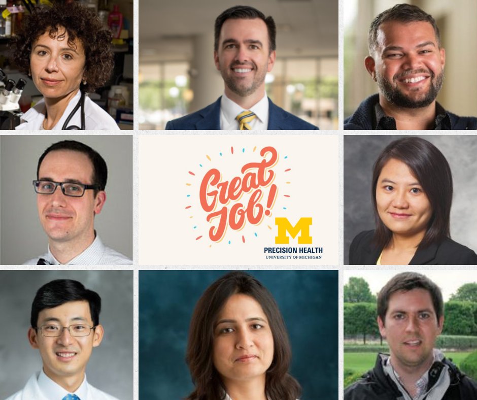 On this overcast day, we're brightening things up w/ #UMPrecisionHealth member highlights! Read on for updates ft: @RBusui @GBarnesMD @CraigAnthonyRS @ebtapper @YajuanSi Vincent Chen @LonaMody Danny Forger (1/9)🧵#research #precisionhealth #precisionmedicine #memberappreciation