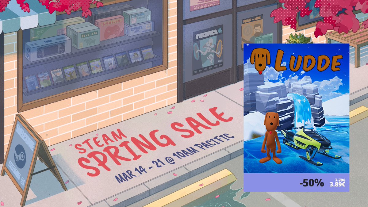 Get Ludde now for only 3.89€ at the Steam Spring Sale!
store.steampowered.com/app/2073590/Lu…

#steam #steamsale #steamdeck #steamspringsale #ludde #luddegame #3d #indiegames #indiedev