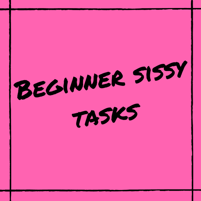 Goody Bag: Beginner Sissy Tasks https://t.co/aoCKPHqNqO