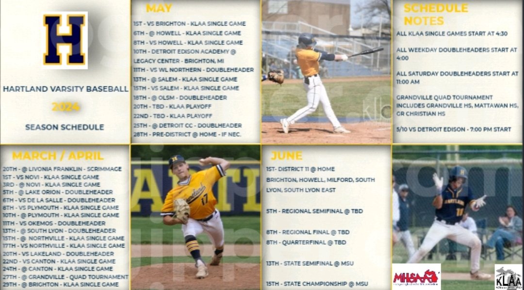 2024 Season Schedule