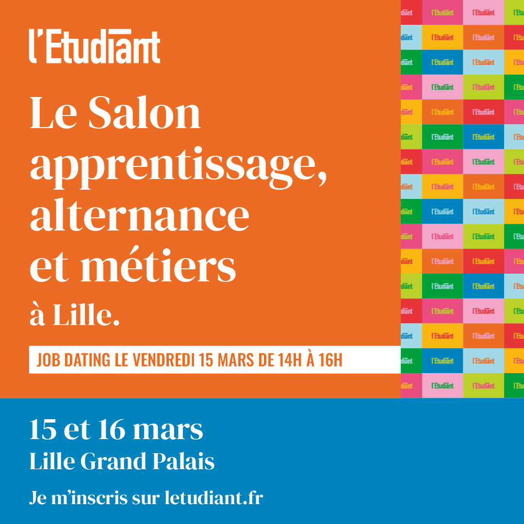 📣 Salon #apprentissage #alternance & métiers 👉 Pendant 2 jours, la Team #IUT répond à vos questions sur l'#apprentissage en #BUT (#Bachelor Universitaire de Technologie) 📌 Lille Grand Palais 📅 Vendredi 15 & samedi 16/03 ⏰9h30-17h ➡ Stand U3 - @UphfOfficiel #uphf @letudiant