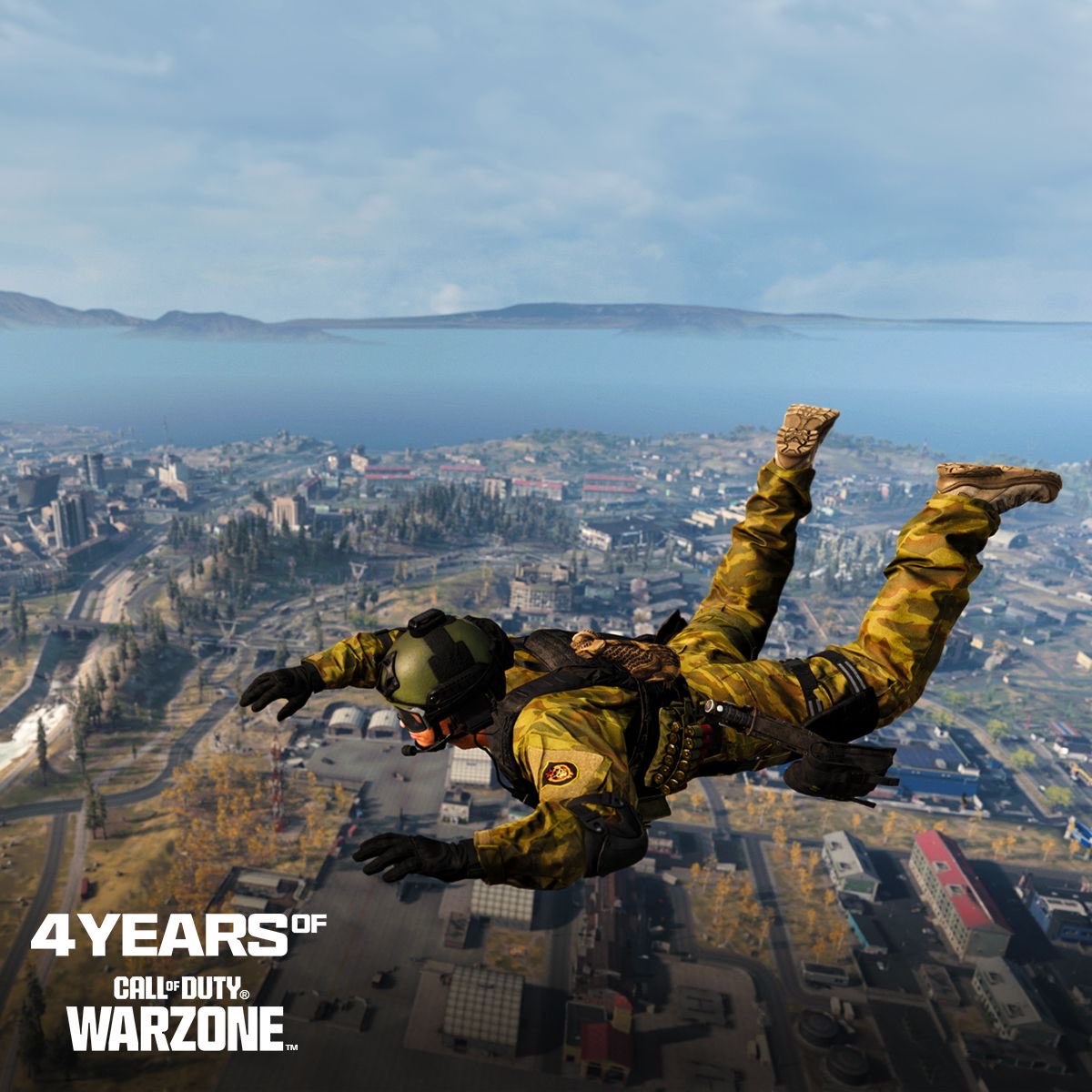 JTValey's tweet photo. Happy #CODWarzoneAnniversary and thank you for 4 years of amazing drops and memories!

I dropped into Verdansk for Call of Duty #Warzone launch

[Tell us your favorite memory from this moment] #Sweepstakes https://t.co/gDp6Fx59hE