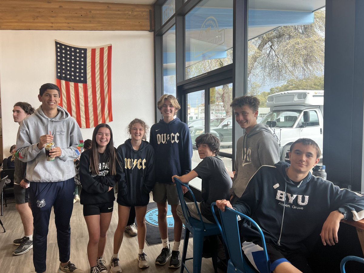 Our distance crew logs countless miles in and around Ahwatukee, but during Spring Break, we ventured to Payson for a day. The trail was stunning, the day was filled with laughter, and we treated ourselves to local ice cream afterward. 🏃‍♂️🏃‍♀️🌲🍦