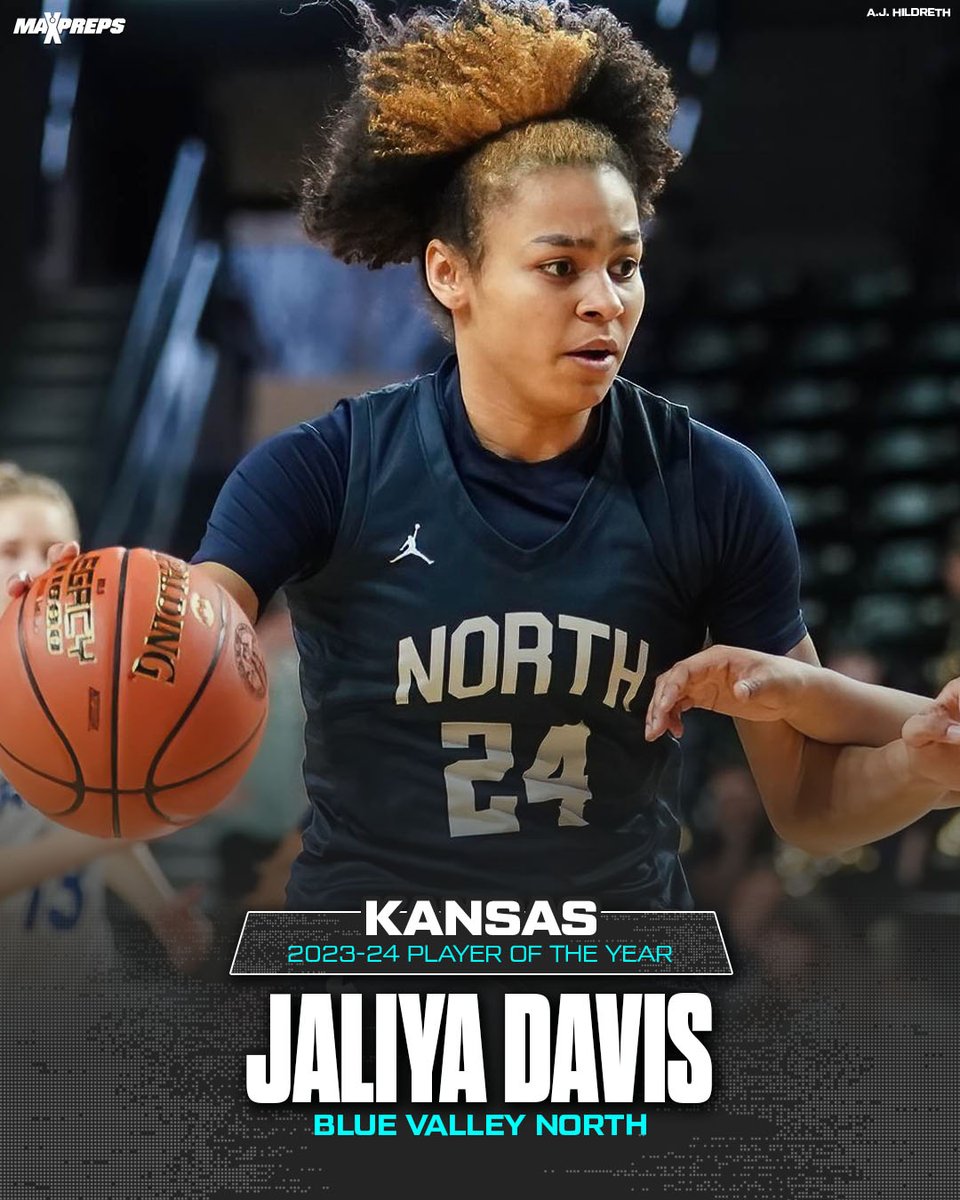 Jaliya Davis of Blue Valley North is the 2023-24 Kansas MaxPreps High School Girls Basketball Player of the Year. 🔥🏆

✍️: maxpreps.com/news/brGE4HHAZ…
