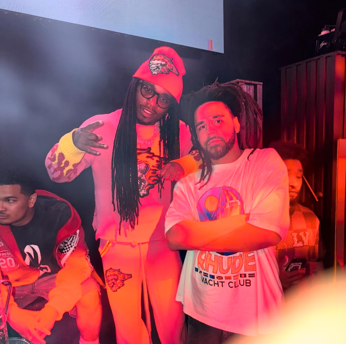 Jacquees & J. Cole linked up in Houston, TX