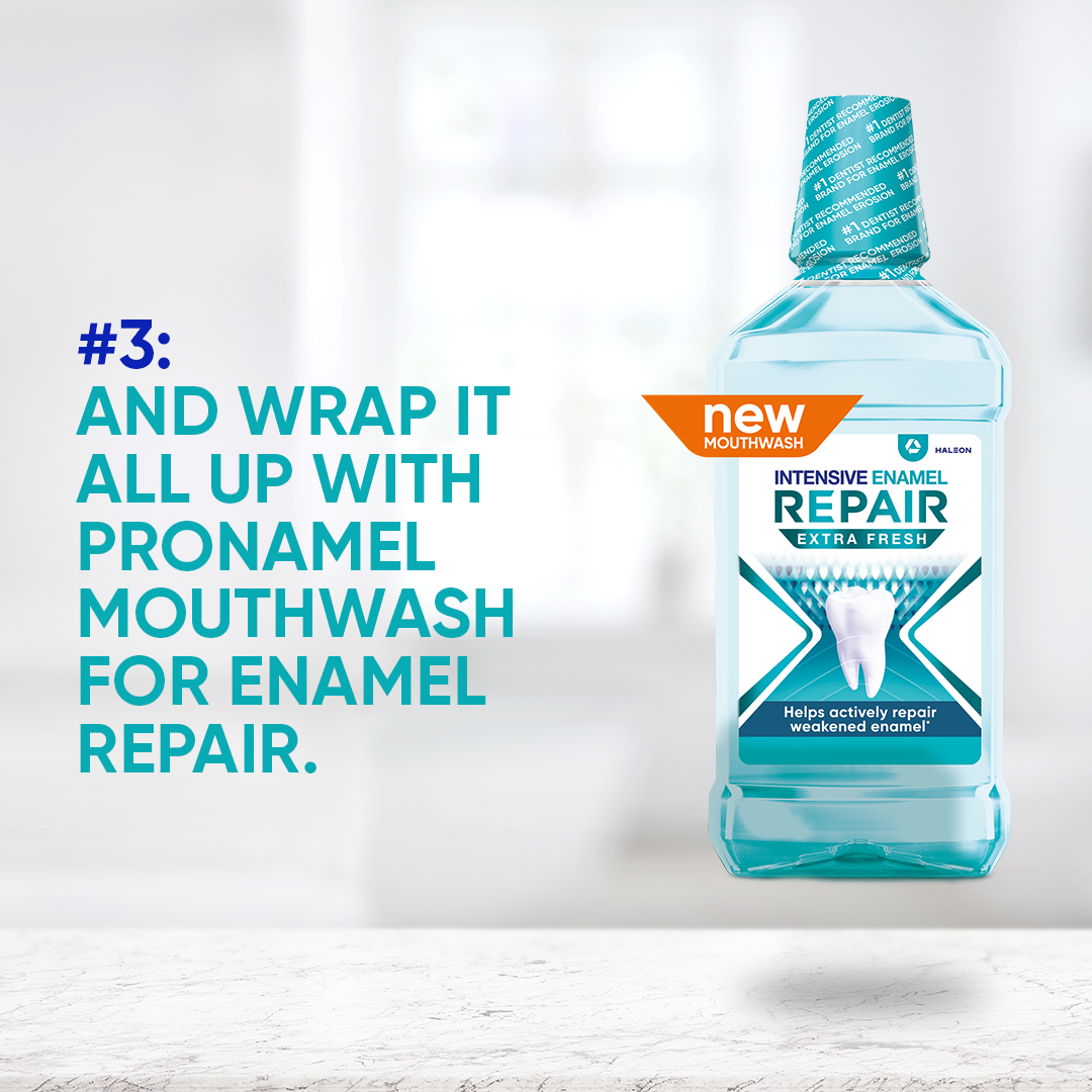 Step into this enamel repair routine! Check this intensive step-by-step for enamel repair.