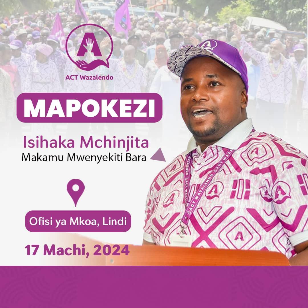 Machi 17, 2024, Wanachama na Viongozi wa @ACTwazalendo Mkoa wa Lindi watampokea Makamu Mwenyekiti wa ACT Bara, Ndugu @MchinjitaIR. Ikumbukwe baada ya kuchaguliwa alikwenda Zanzibar na viongozi wenzake na sasa anarejea nyumbani Mkoa wa Lindi. #TaifaLaWote #MaslahiYaWote