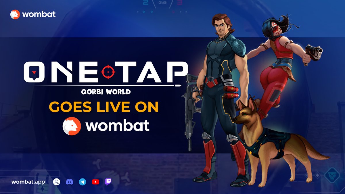 🦫 @AdoptWombat now features @PlayOneTap by @QorbiWorld on its platform. 🔫 #OneTap is a free-to-play first-person shooter tailored to capture the interest of gamers who thrive on action-packed gameplay. 🔽 VISIT womplay.io/games/onetap