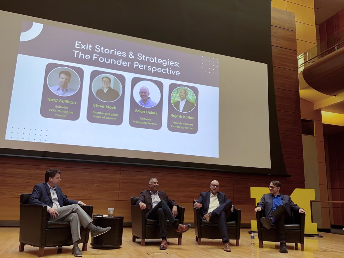 BlumbergCapital's tweet image. Blumberg Capital’s Head of Growth @steve_mock joined @bdukes32, @Todd_Sullivan and Rajesh Kothari at #EVCCon hosted by @MichiganRoss' Entrepreneurship &amp;amp; Venture Capital Club. 

Thank you for letting us join in on the excitement around #entrepreneurship and #venturecapital!⬇️