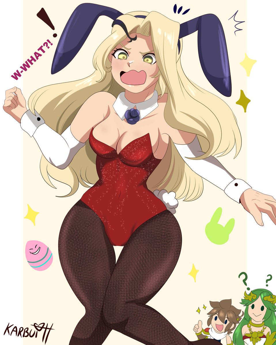 Easter is coming soon!! Here have a Bunny Viridi, Next is Bunny Palutena?