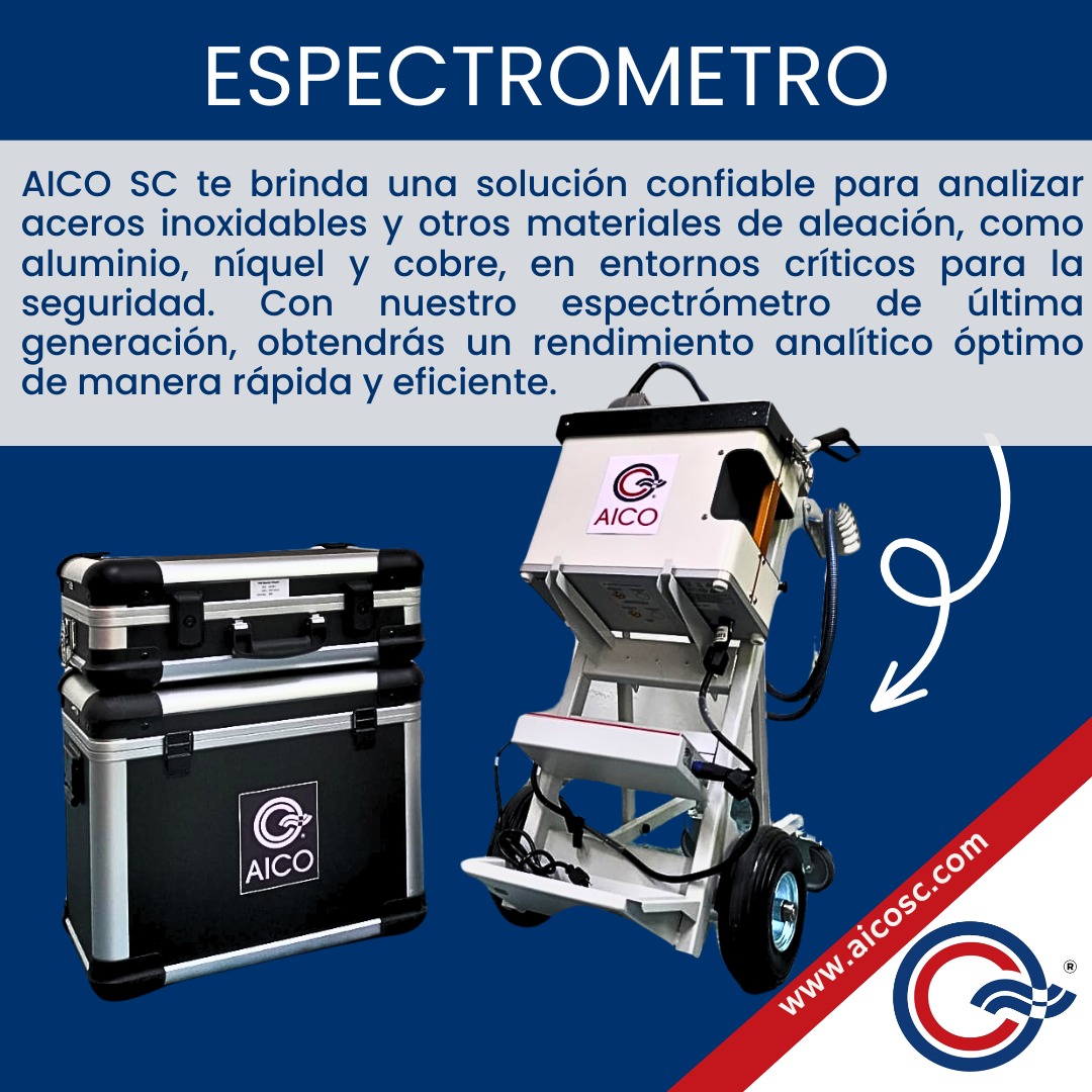 AicoSc54667's tweet photo. 🔵ESPECTROMETRO🔴
AICO SC te brinda una solución confiable para analizar aceros inoxidables y otros materiales de aleación, como aluminio, níquel y cobre, en entornos críticos para la seguridad.
Contáctanos por inbox o al 938 103 4445📩📞
#Aico #espectometro https://t.co/a2pEYNTtXu