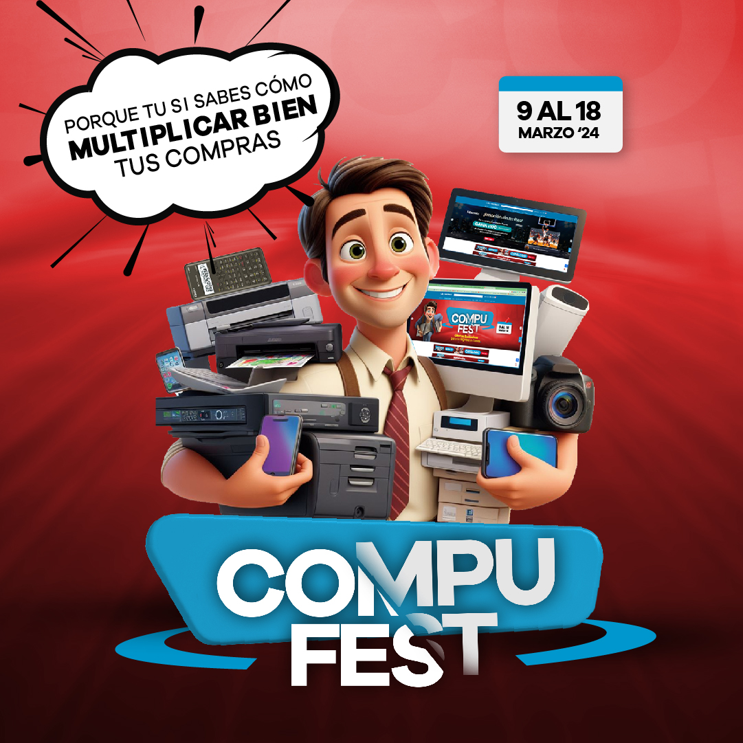 Multiplica bien las compras de tu tecnología favorita en el #COMPUFEST de Multimax. 🚀 ¡No te lo pierdas hasta el 18 de marzo en todas nuestras sucursales!
🖥️💻🎁 ¡Ven y actualiza tu mundo digital!

🚀 Contáctanos en WhatsApp al 6233-9797 😍, llámanos al 279-55.