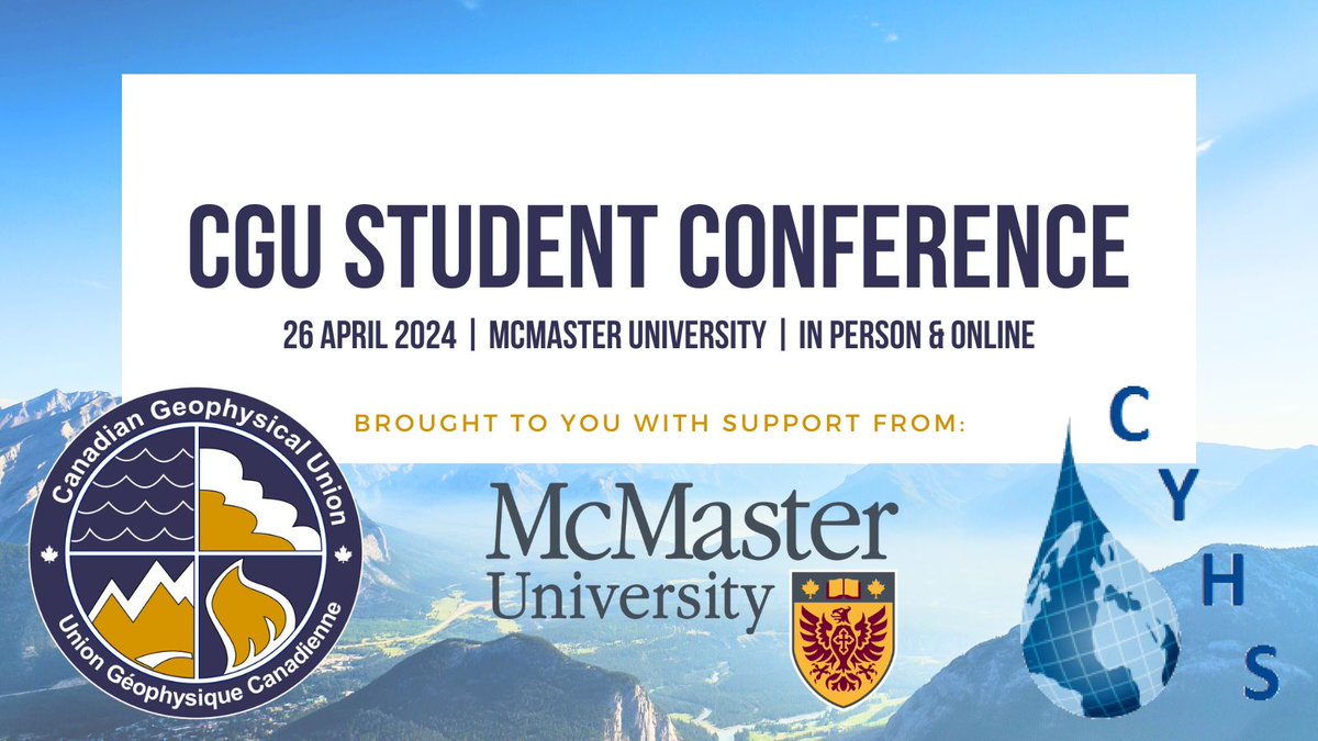 CYHS is happy to announce that we will be hosting the annual student CGU conf on April 26 2024 at McMaster University and online. Abstract submissions are now open and we will be accepting submissions until March 26 2024 11:59pm ET. See link: forms.gle/Bdb9wy3WjBQvG6…  <a href="/CGU_UGC/">CGU</a>