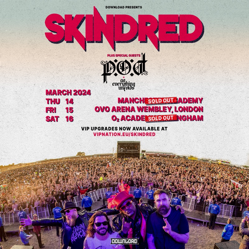 WEMBLEY ! still a few tickets left for tomorrows show don't miss out grab them quickly from the below link and make sure to get there early . ticketmaster.co.uk/skindred-londo…