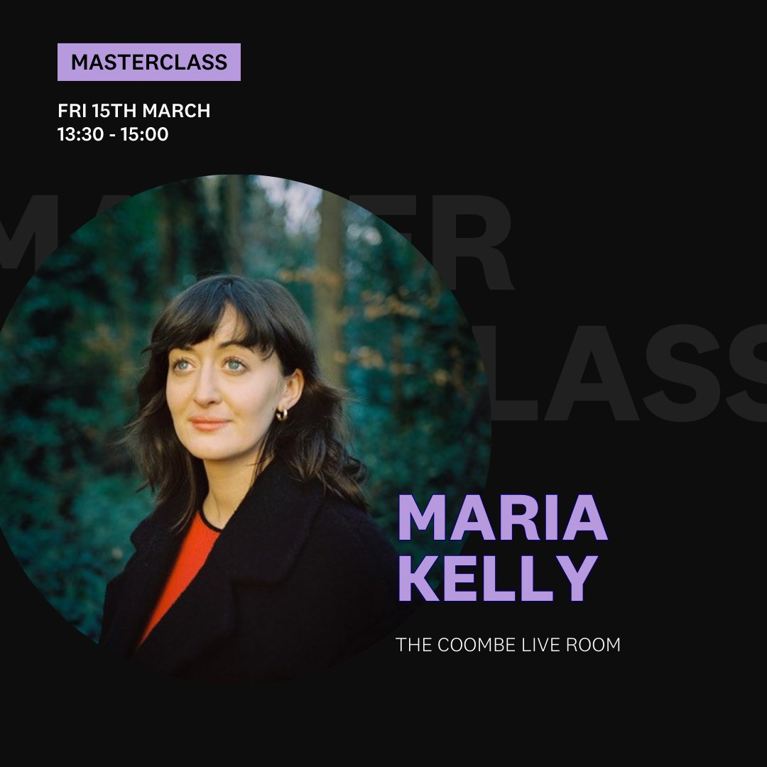 For our THIRD masterclass of the week, we are delighted to be joined by Maria Kelly. Register at BIMM Connect!