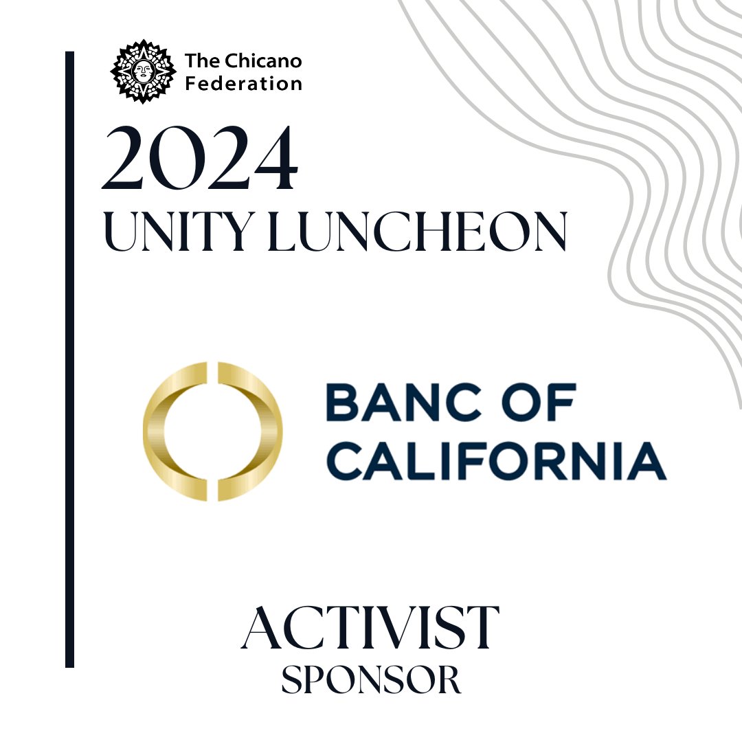 Thank you to our Activist Sponsor @BancOfCal for their partnership and continued support! To learn more about our Unity Luncheon on May 3, click on the link below: chicanofederation.salsalabs.org/2024UnityLunch…