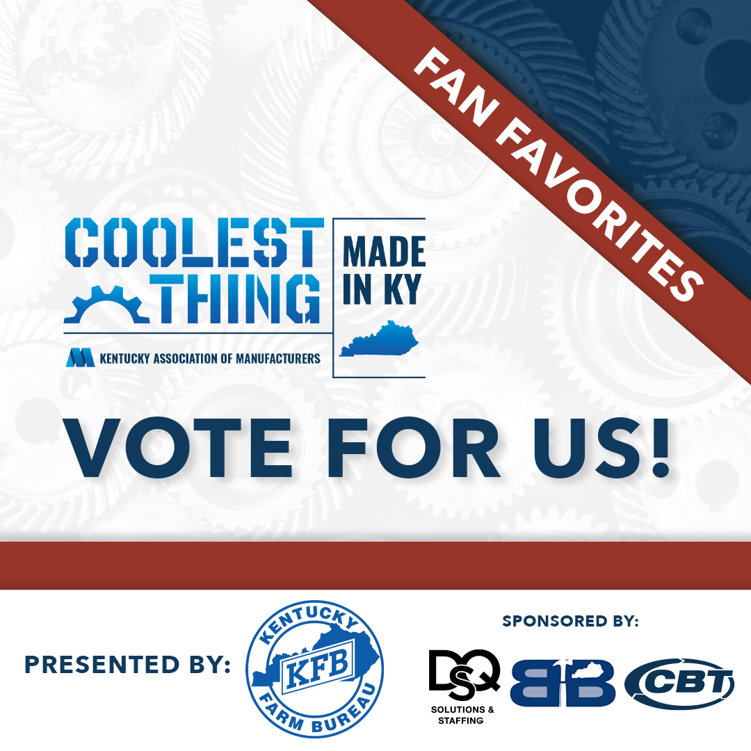 BE_NKY's tweet image. March isn’t just about basketball! @SAFRAN, @Airheads, and @klostermanbread are all participating in the “2024 Coolest Thing Made in Kentucky” tournament through @kymanufacturing. Voting for the 1st round runs through March 17! Vote here: coolestthingky.com. #CoolestThingKY