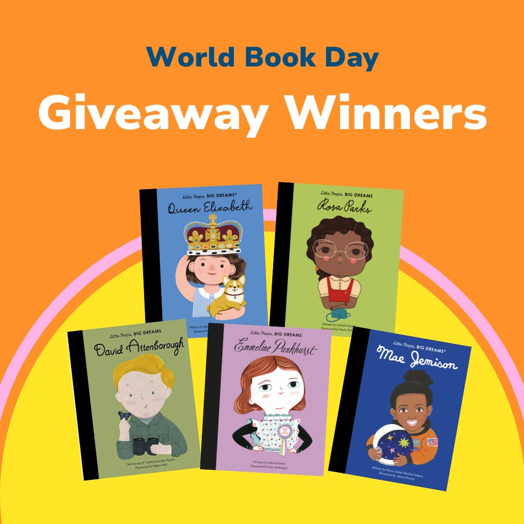 We're happy to announce the four lucky winners of our World Book Day giveaway 🥳 - Jess Thomas / Instagram - Linzi Henderson / Instagram - Jessica Anne Hayes / Facebook - Yvonne Brownsea / Twitter Keep an eye out for more exciting giveaways soon🎁