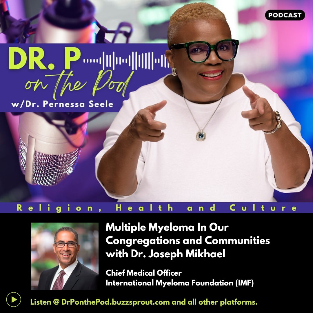 Tune in for Dr. P's conversation with Dr. Joseph Mikhael @jmikhaelmd, who leads the M-Power Initiative to improve care for African Americans with multiple myeloma. Listen here: loom.ly/5LznfjI #MultipleMyelomaAwareness #BlackTwitter #blackhealth