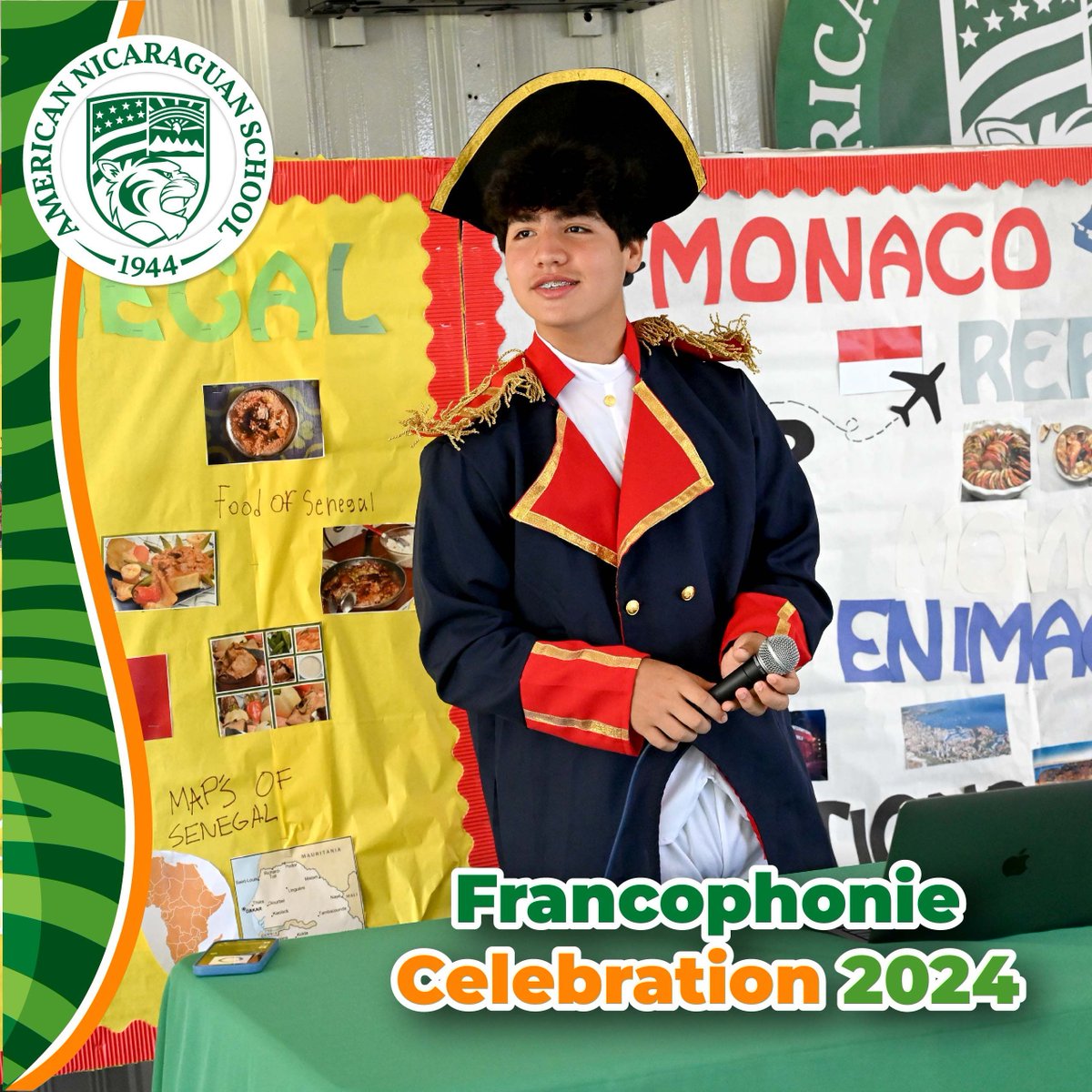 ans_tigers's tweet photo. Our French students prepared our Francophonie Celebration! This year our hallways were filled with french music 🎶 and a walking gallery where our community learned about six different francophone cultures and food through murals. 🐅 #THISISANS https://t.co/rjKTtKhhpt