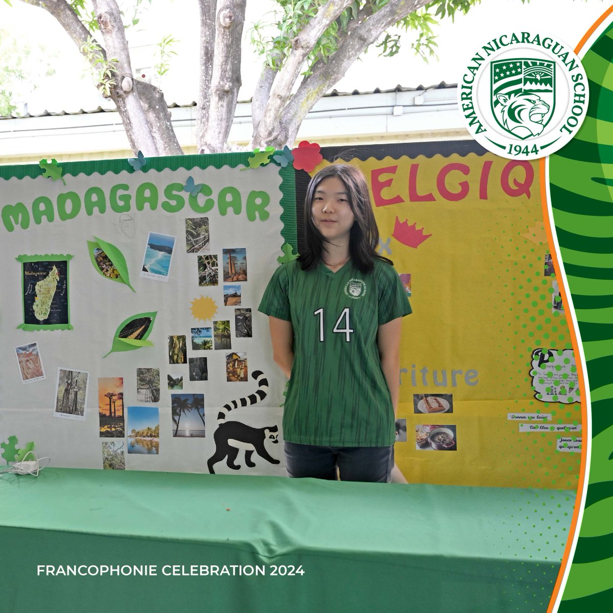ans_tigers's tweet photo. Our French students prepared our Francophonie Celebration! This year our hallways were filled with french music 🎶 and a walking gallery where our community learned about six different francophone cultures and food through murals. 🐅 #THISISANS https://t.co/rjKTtKhhpt