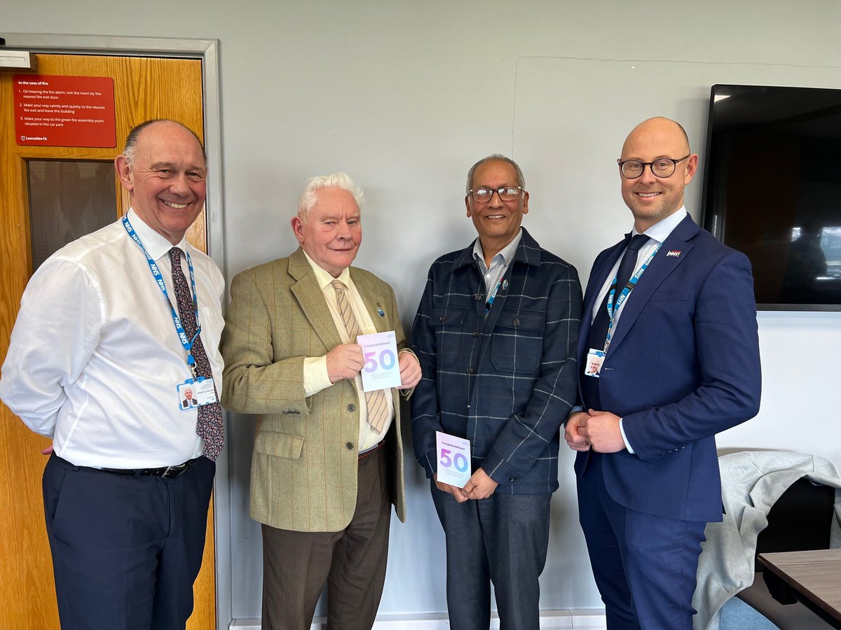 Project Manager Graham and Nurse Max last week received special commemorative 50 year service awards to mark their combined century working in health services. Full story: bit.ly/3ViEY2R