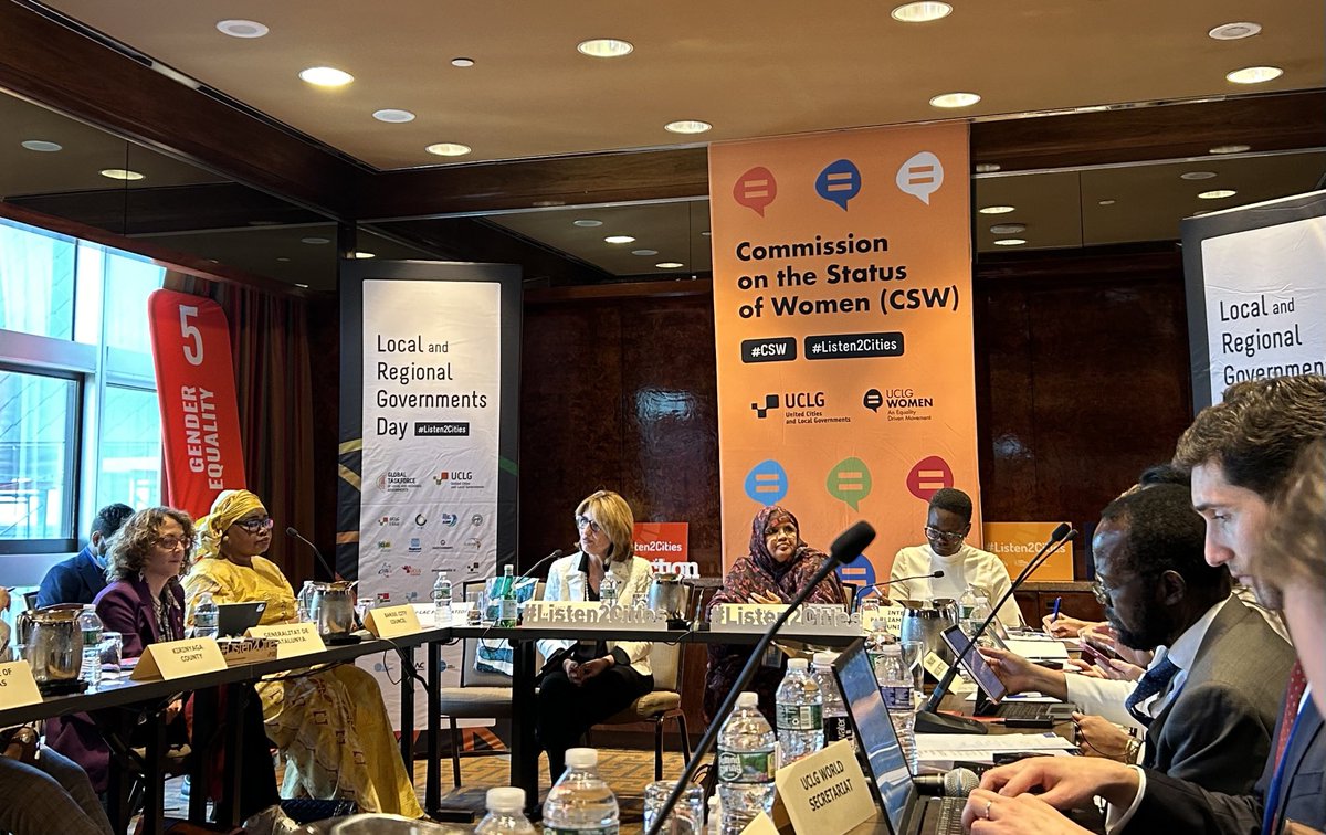 I’m honored to be at #CSW68 with ⁦<a href="/uclg_org/">United Cities</a>⁩ talking about empowering women at the municipal level. “It’s not just about equal numbers, it’s about equal power.” ⁦<a href="/IPUparliament/">IPUparliament</a>⁩  ⁦<a href="/uclg_women/">UCLG Women</a>⁩ ⁦<a href="/UCLG_Saiz/">Emilia Saiz</a>⁩ ⁦<a href="/CarterCenter/">The Carter Center</a>⁩ #info4women