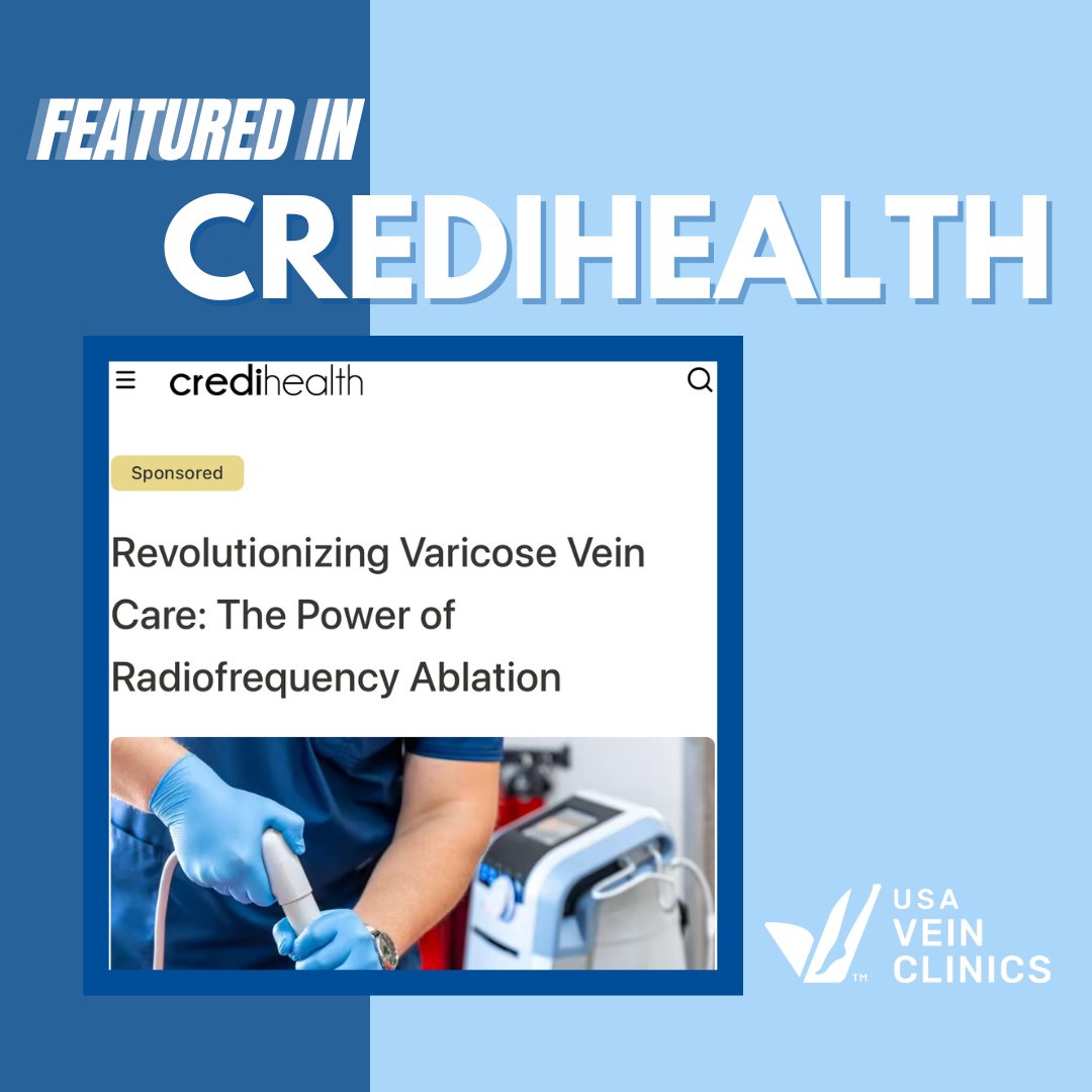 Thank you to @credihealth for featuring our #veinclinics in their latest article! 💙 

#USAVeinClinics #VeinCare #VeinDoctors #VeinHealth #VeinTreatment #Treatment #VeinClinic #LegHealth