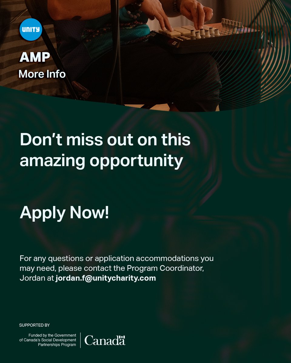 Unity Charity (@unitycharity) on Twitter photo Introducing AMPP: Access Music Production Program! 🎶Free sessions for emerging artists at Halifax's Unity Lab, hosted by <a href="/its_tempo/">Jordan Farmer</a>. Get experience in digital music creation. Limited slots - register now!🌟
Registration: forms.gle/njyppNH3bmjDz1…
#AMPP #MusicProduction #Halifax Introducing AMPP: Access Music Production Program! 🎶Free sessions for emerging artists at Halifax's Unity Lab, hosted by <a href="/its_tempo/">Jordan Farmer</a>. Get experience in digital music creation. Limited slots - register now!🌟
Registration: forms.gle/njyppNH3bmjDz1…
#AMPP #MusicProduction #Halifax
