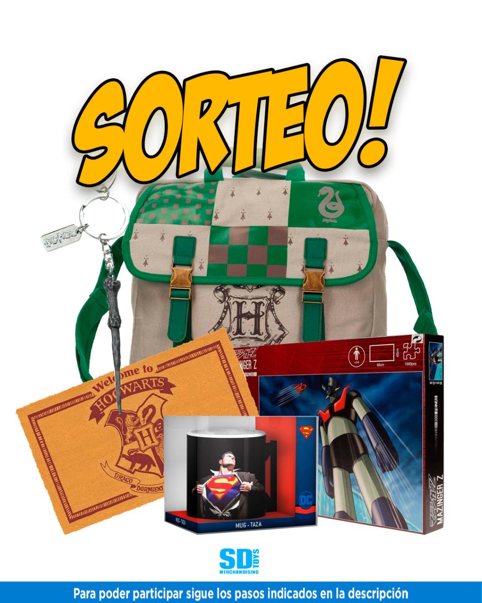 ¡AHÍ VA SORTEO! 🙌

Para participar:

🔸 Síguenos <a href="/sdtoys/">SDToys</a> 
🔸 Da RT y Like
🔸 Menciona a un amigo con el hashtag #PackSDToys

Sorteo activo hasta el 19 de marzo

¡Mucha suerte! 😊