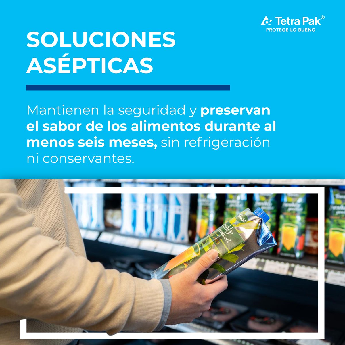 ¿Sabías que nuestros envases asépticos están diseñados para preservar el color, la textura, el sabor y los nutrientes de los alimentos, permitiendo disfrutar de cada bocado como si estuviera recién preparado?  

#TetraPak #ProtegeLoBueno