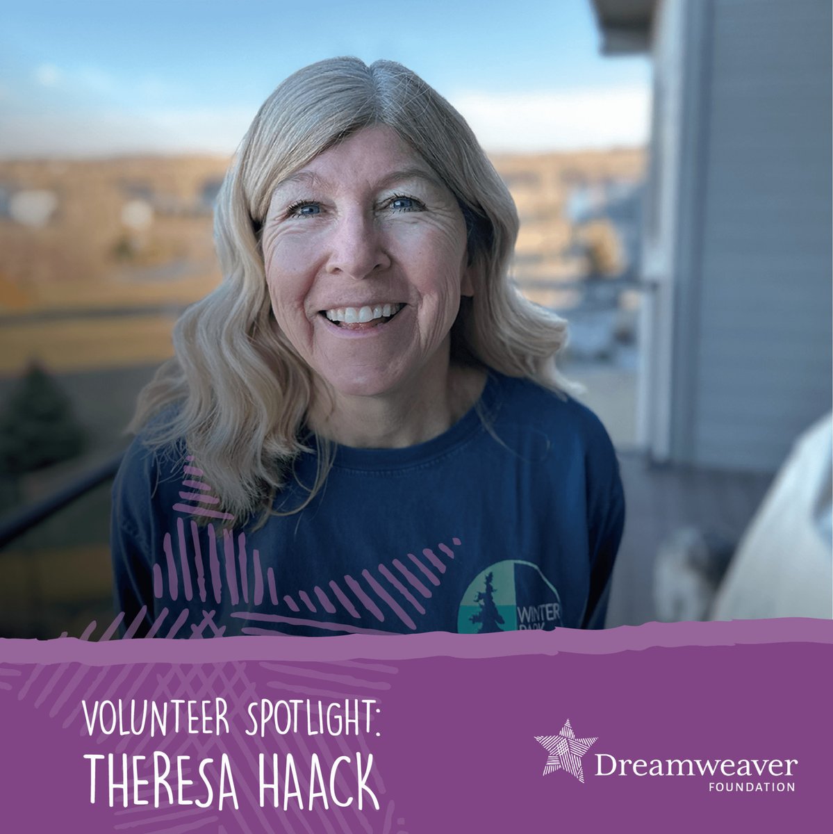 Meet Theresa, an amazing Dream Team volunteer!

🍎Retired high school teacher
⭐Feels humbled to get to help make dreams come true
🧩Says volunteering with Dreamweaver is a perfect fit 
💡Loves seeing the recipient's face light up with pure joy 

Join us: dreamweaver.org/volunteer/