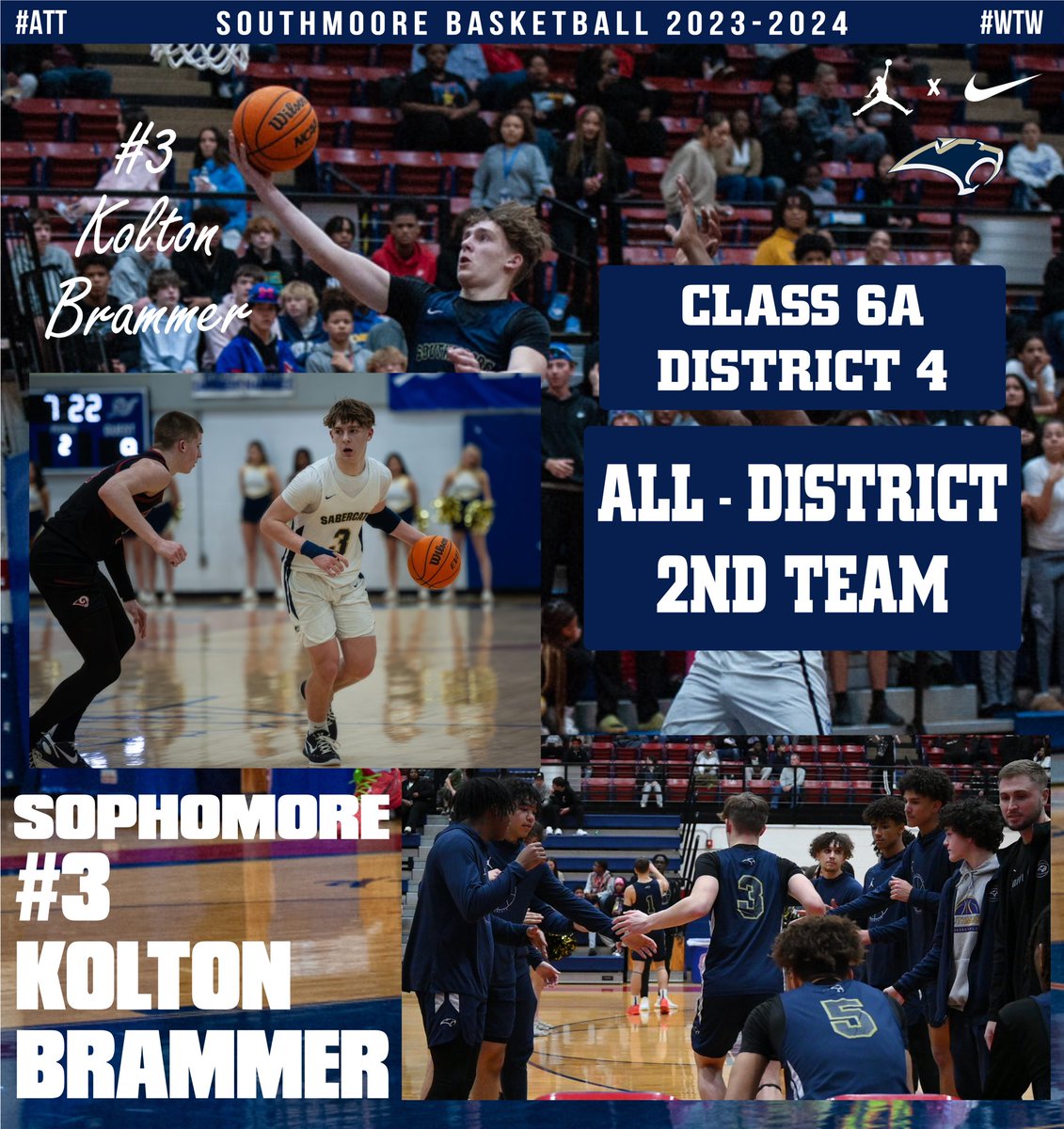 SouthmooreHoops's tweet photo. ‼️Class 6A District -4‼️
Congratulations Sophomore Kolton Brammer @Kolton_Br3mmer https://t.co/26oMbiDCbG