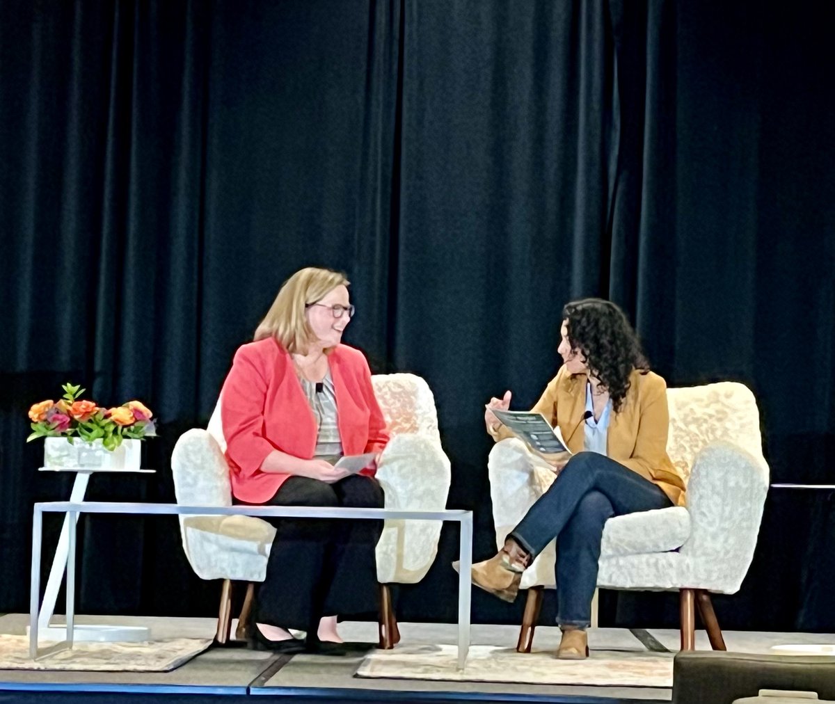 Had a great discussion with my colleague and USDA Under Secretary Jenny Lester Moffitt at @NatProdExpo to highlight today's announcement along with @USDA efforts to maintain, open, and grow markets and reduce and eliminate trade barriers for U.S. organic producers. #ExpoWest