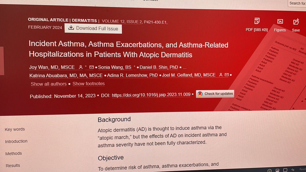 Atopic dermatitis in children is linked to a higher risk of asthma exacerbations. Atopic dermatitis is part of the classically described atopic march - several allergic diseases linked together