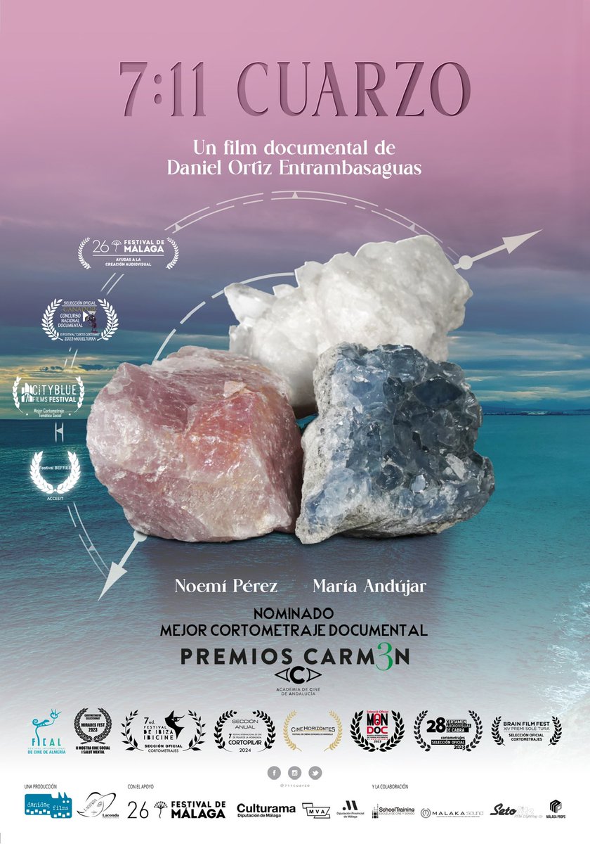 Hoy, 20:30h  <a href="/711Cuarzo/">Cuarzo Film</a> en el <a href="/centredelcarme/">CCCC Centre del Carme Cultura Contemporània</a> #Barcelona seleccionado en <a href="/brainfilmfest/">Brain Film Fest</a> #SecciónOficial 🙌 Nominados🏆al #PremiSoléTura en su XIV Edición como Mejor #Cortometraje #Documental ✨ Ad+ puedes verlo durante 10 días en <a href="/Filmin/">Filmin</a> #BrainFilmFest #711CUARZO
Grx x el apoyo🙏🏻