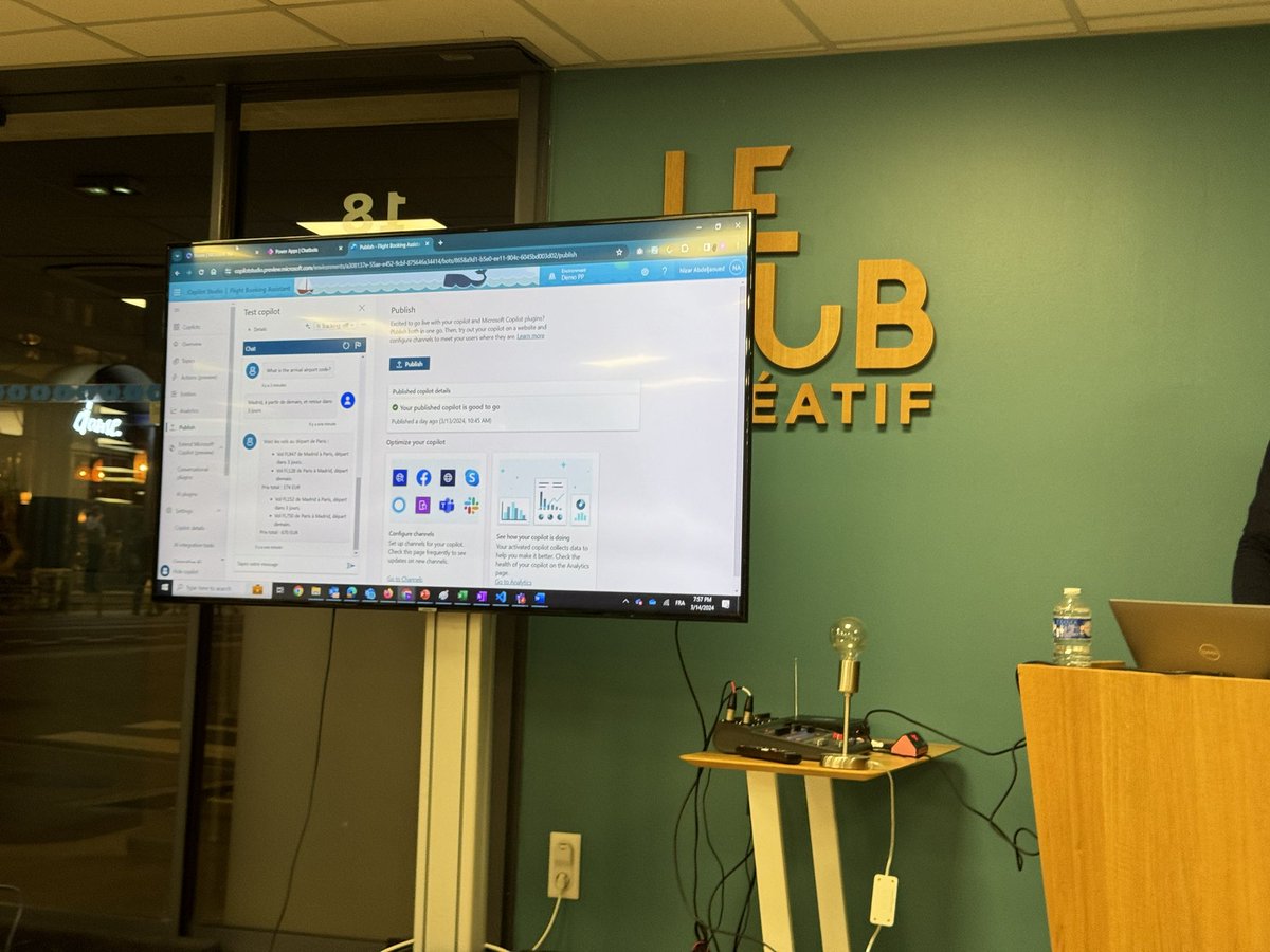 Soruk's tweet image. Très intéressant 🧐 comment ajouter extension de façon no code dans #Microsoft365 #copilot #mug présenté par un collaborateur de @SQLI_FR